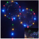 3x 18 Inch LED Round Clear Bubble Transparent Light Up Party Bobo Balloon