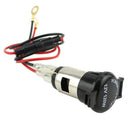 Waterproof USB car charger - 12V 120W car motorcycle cigarette lighter fema