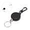 1PC Retractable Pull Key Chain Reel ID Badge Black Card Holder 60CM KeyringB Gn