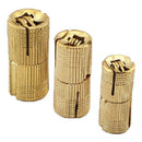 4 PCS 10 mm Copper Barrel Hinges Cylindrical Hidden Cabinet Concealed Invis B7V2