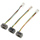 RJ9 4P4C Male to 3.5mm Female Headset Audio Converter Adapter Cable Wire