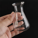 1x Transparent conical flask glass erlenmeyer flask 50ml school lab glassware&M