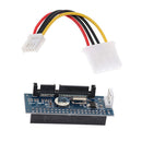 PATA/40Pin IDE Female to SATA Serial 7+15Pin Male Adapter Card for 3.5"