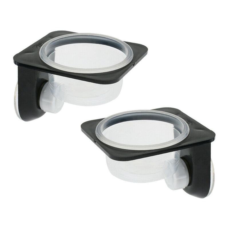 2pcs Durable Reptiles Lizard Suction Cup Feeder Food Water Bowl Breeding
