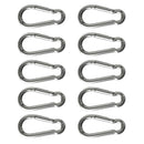 10x Carabiner Clip Snap Spring Hooks Keyring Buckle Camping Carabina 5x50mm