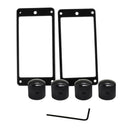 Guitar Humbucker Pickup Surround Rings&Dome Knobs for Electric Guitar Bass