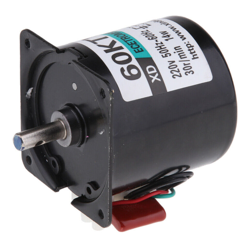 60KTYZ Synchronous Gear Motor AC 220V 30r/min CW/CCW Control 14W 50-60HZ