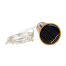 3pcs 1m 10 LED Bottle Cork Shaped Light Solar Light Christmas(White) A