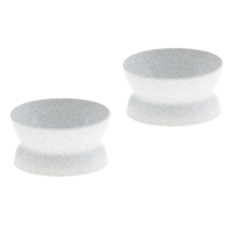 2pcs 2 In 1 Bowls,Dog Puppy Cat Kitten Dual Purpose Quantitative