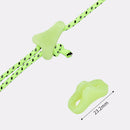 Outdoor Camping Luminous Awning Anti-slip Triangle Tent Rope Buckle (10pcs) A