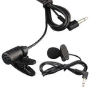 3.5mm Clip on Lapel External Lavalier Microphone for Cell Phone PC Laptop Pad