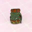 Camouflage Travel Backpack Brooches Badge Jacket Lapel Shirts Enamel Pins  A