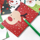 20Pcs/set Lovely Christmas Notebook Cartoon Notepad Pocket Notebook for Kid H7P0