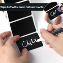 300Pcs Chalkboard Stickers Label Reusable DIY Writable Stickers for Kitchen I7J5