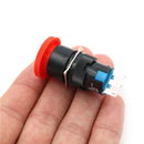 2PCS 16mm Cutout Twist Release Emergency Stop Mushroom Push Button Switch HT BX