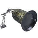 National Handmade Brass Bell Carved Dragon Buddhist Buddha's Clock Bronze