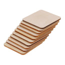 38Pcs Lots Wooden Squares Coaster Plain Wood Craft Blank Plaque DIY Woodwork