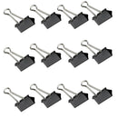 12X Large 41mm Foldback Office Grip Clips Organizer Paper Document Bulldog GBB