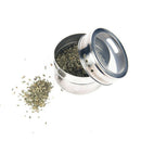 6pcs / set Clear Lid Magnetic Spice Jar Stainless Steel Spice Sauce Storage