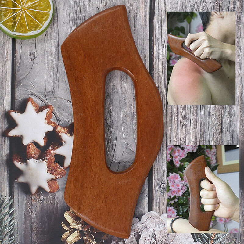 Wooden Guasha Massage Scraper Pressure Massager Facial Body Health Care SEAU