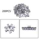 200PCS Aluminum Crimping Loop Sleeve for 1/16 Inch Diameter Wire Rope and Cable