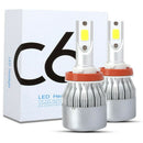 H11 8000K ICE Blue LED Headlight Conversion Kit Lamp 20000LM High LowBeamBulbs3C