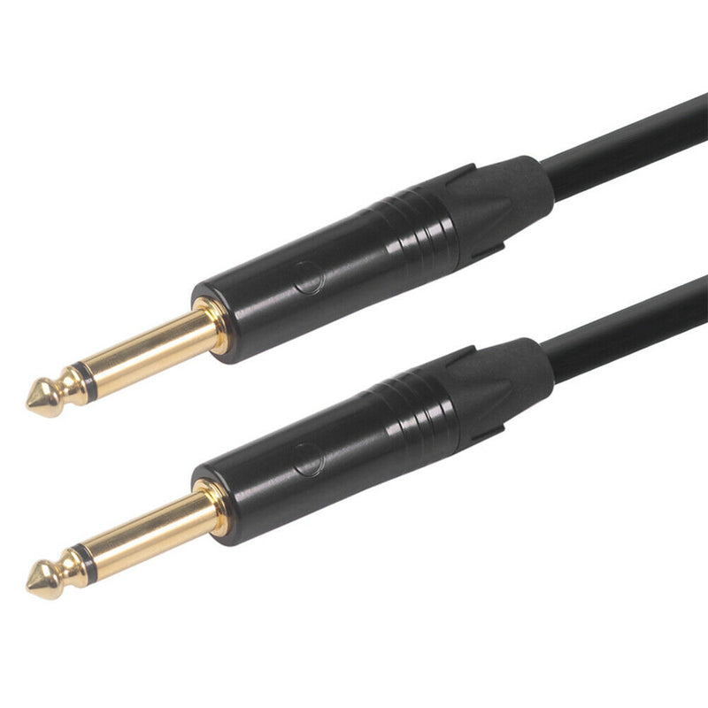 6.35 mm Jack Audio Cable TS Male to Male for Guitar Mixer Amplifier (1.8m) A