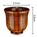 Eco friendly 80ml Wooden Cup Primitive Handmade Tea Coffee Wine Cup Chinese