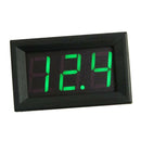 3 Wire Green LED Digital Display Voltage Meter Voltmeter Car Motor 0.56''