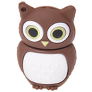 8GB Owl Shape USB 2.0 Memory Stick - Brown
