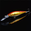10pcs Bending Large Minnow Luya Lure Bionic Bait Fishing Tackle Bait 11cm PWL