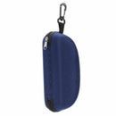 Protective Moulded Sunglasses and Reading Glasses Case Dark Blue Zipped