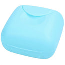 Plastic Travel Hiking Mini Soap Dish Box Holder Case Container Blue
