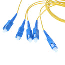 4 Ports PLC Fiber Splitter with Plastic ABS Box Package SC/UPC ( 1 x 4 )