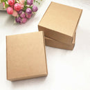100Pcs Kraft Paper Box Nice Kraft Box Packaging Box Small Size-brown B5U9