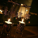 Rotary Spinning Candlestick Tealight Candle Holder Metal Tea Light Holders