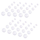 50 Pieces 10mm 12mm 16mm 20mm 25mm Clear Round Glass Cabochon Crystal Dome Flat