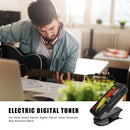 Electric Digital Clip-on Tuner for Guitar Chromatic Bass Violin Accessories