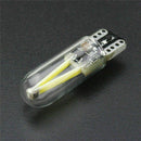 10x T10 194 168 W5W COB LED CANBUS Glass License Plate Light Bulb 12V-24V White