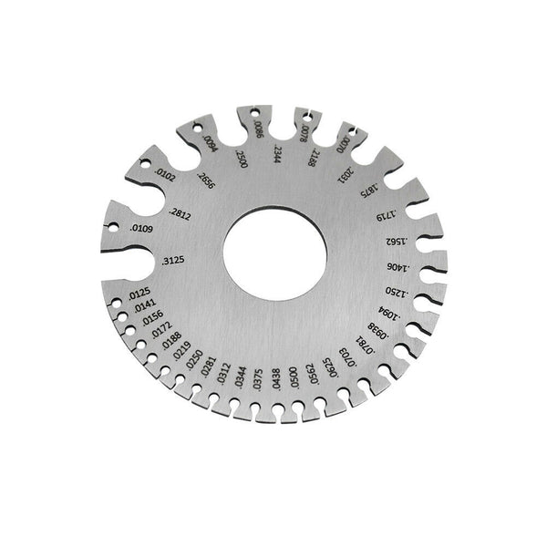 2pcs Portable With Key Ring Welding Wire Thickness Gauge Stainless Steel Sheet