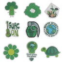 50Pcs Green Theme Stickers DIY Laptop Luggage Guitar Bicycle Skateboard Deca&+
