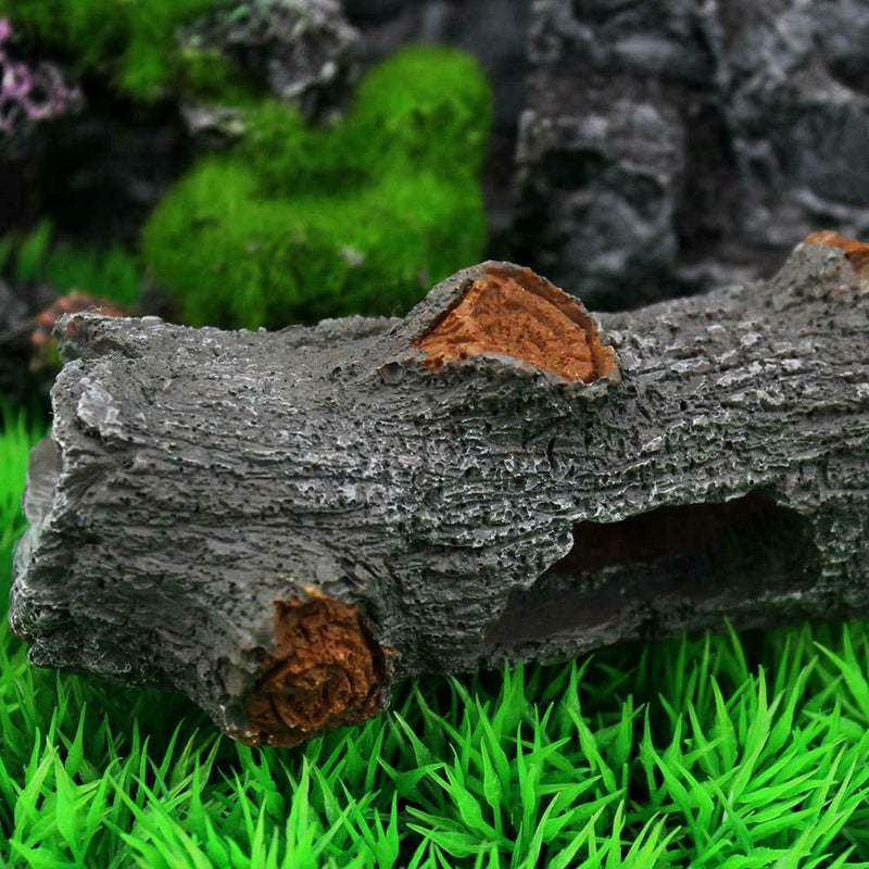 Aquarium Habitat Decoration Cave Artificial Wood Root Spawning Tree Welsh T I8X5