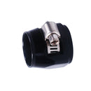 AN-12 Aluminium Alloy HOSE END FINISHER Fuel Water Oil Pipe CLIP Clamp Black