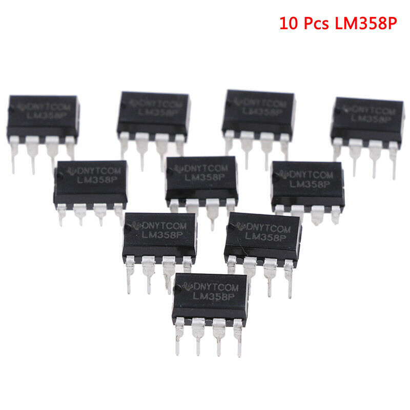 10 Pcs LM358P OPAMP DUAL 0-70DEG C 8-DIP SE