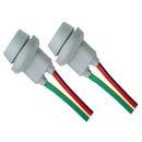 2 Pieces W5W T10 Parking Light Socket With Glass Base And LED Socket For Brake