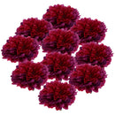1 Bouquet 10 Head Artificial Silk Daisy Flower Bridal Wedding Party Burgundy