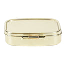 Square 2Grid Moistureproof Metal Folding Pill Case Medicine Storage  ContainerBX