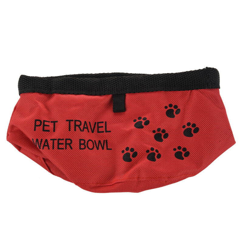8inch Fold Up Travel Dog Water Drinking Bowl C1C4