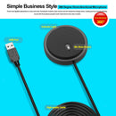 USB Omnidirectional Conference Microphone Speakerphone Mic Plug & Play