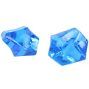 150 Pcs Blue Plastic Irregular Crystal Stone Fish Tank Ornament